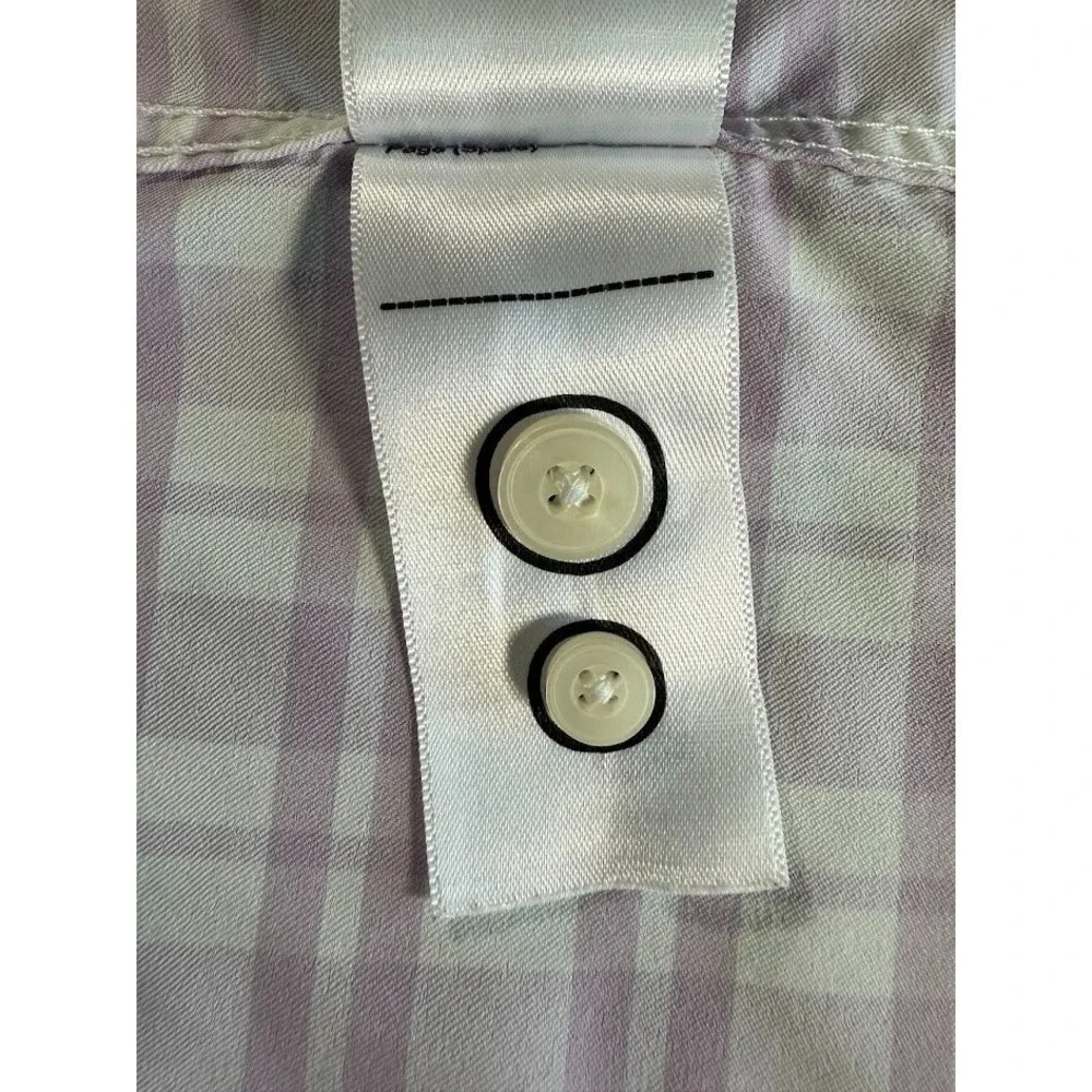 Untuckit Shirt Men XL Purple Plaid Button Up‎ Long Sleeve Pocket Lightweight - Picture 16 of 16